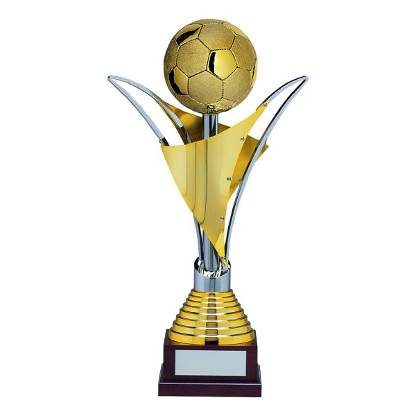 Riesenpokal Pelota, gold/Fußball