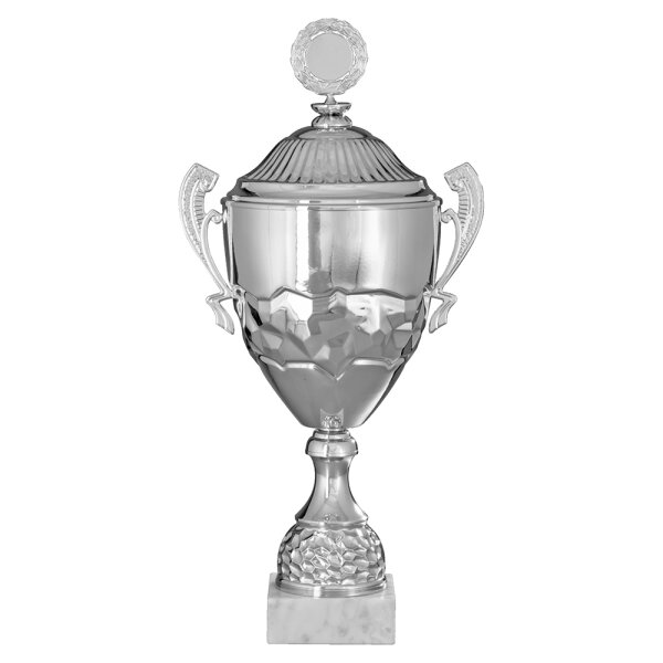 Pokal Optima, silber, 8 Größen, mit Logo oder Sportmotiv