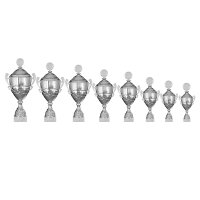 Henkelpokal Optima, silber, 8 Größen, mit Logo...
