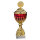 Pokal Erika, gold/rot, 6 Größen, mit Logo oder Sportmotiv