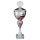 Pokal Electra, silber/rot, 6 Größen, mit Logo oder Sportmotiv