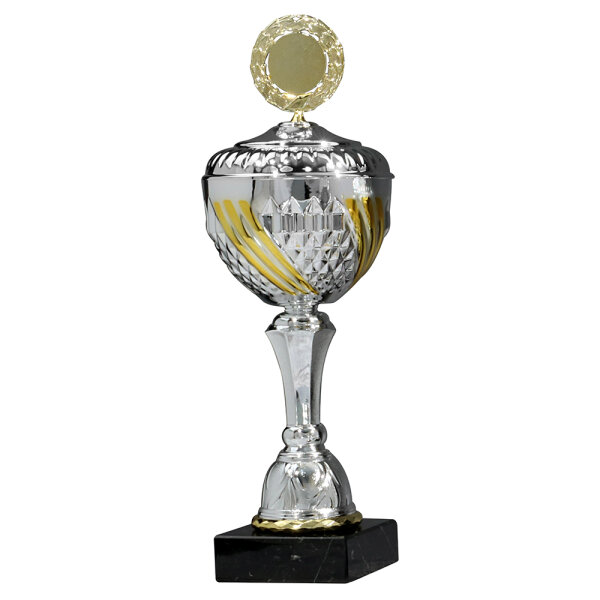 Pokal Blanca, silber/gold, 10 Größen, mit Logo oder Sportmotiv