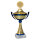 Pokal Tatjana, gold/blau, 8 Größen, mit Logo oder Sportmotiv