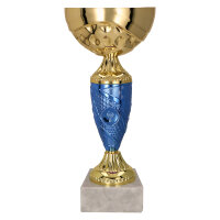 Pokal Maria, gold/blau, 8 Größen, mit Logo...