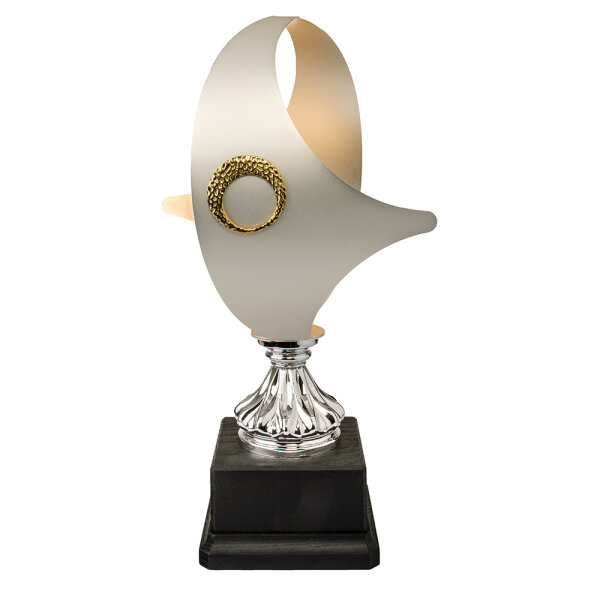 Edelpokal Oval, silber/gold