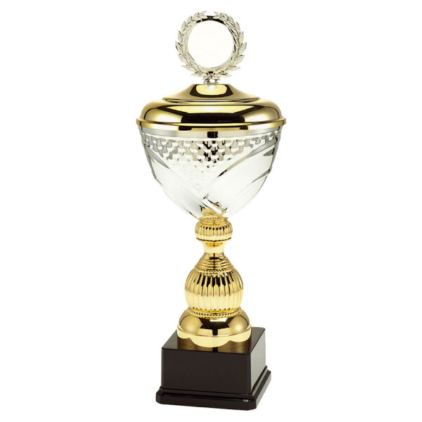 Pokal Manuel, gold/silber, 10 Größen, mit Logo oder Sportmotiv