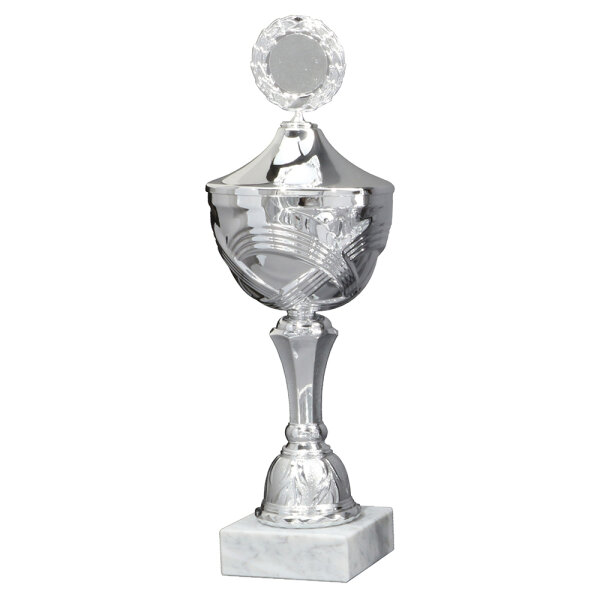 Pokal Varia, silber, 10 Größen, mit Logo oder Sportmotiv