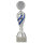Pokal Duran, silber/blau, 6 Größen, mit Logo oder Sportmotiv