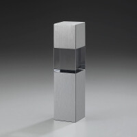 Kristallglasaward Metal Cubix, 24 cm