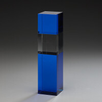 Kristallglasaward Indigo Cubix, 24 cm