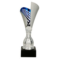 Pokal Havanna, silber/blau, 3 Größen, mit Logo...