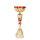 Pokal Juna, gold/rot, 36 cm