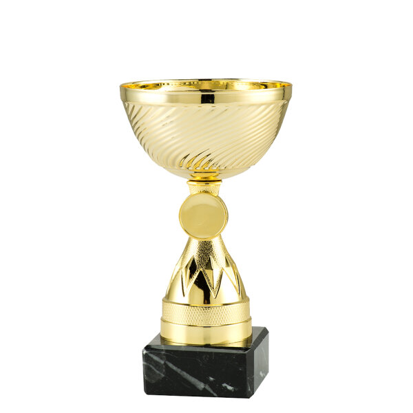 -20% AKTION Pokal Emilia, gold, 6 Größen, mit Logo oder Sportmotiv