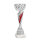 Pokal Theo, silber/rot, 33 cm