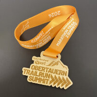 Kunden-Referenz: Holzmedaille "Obertauern Trailrun...