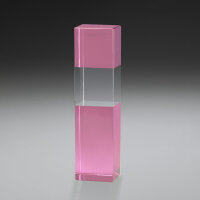 Kristallglasaward Pink Cubix, 24 cm