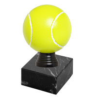 RESTPOSTEN: Tennisball-Figur auf Sockel, 14 cm