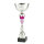 Pokal Emma, silber/pink, 6 Größen, mit Logo oder Sportmotiv