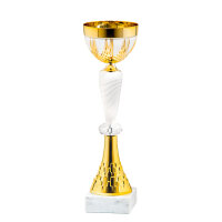 Pokal Jasmin, gold/weiß, 3 Größen