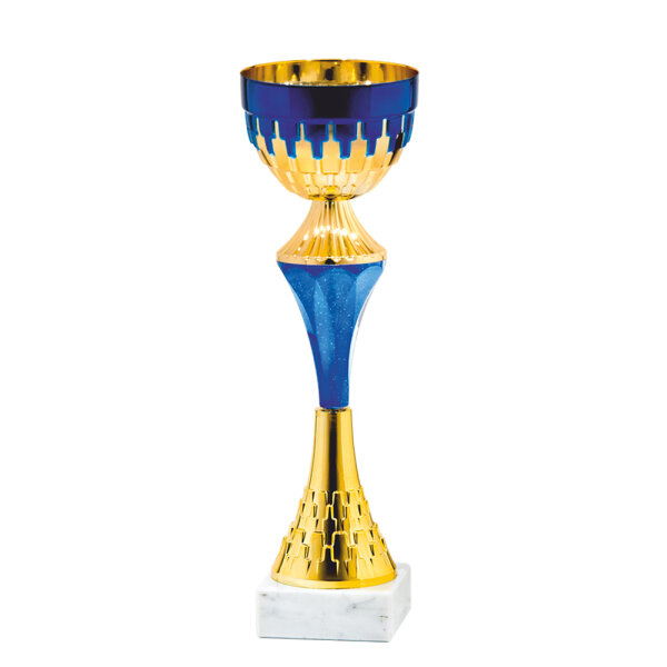 Pokal Dajane, gold/blau, 5 Größen