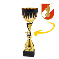 Feuerwehr-Pokal Rayan, gold/schwarz, 6 Größen