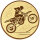 Motocross, DM 50 mm, Standardemblem, gold