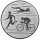 Triathlon, DM 50 mm, Standardemblem, silber