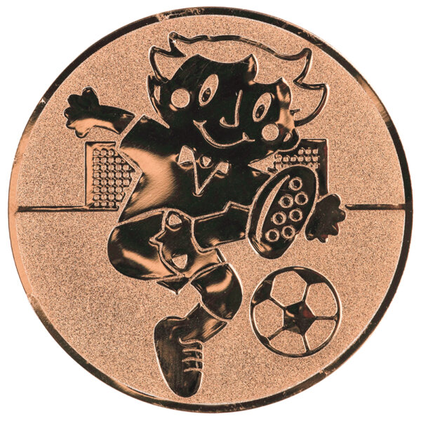 Fußball Kinder, DM 25 mm, Standardemblem, bronze