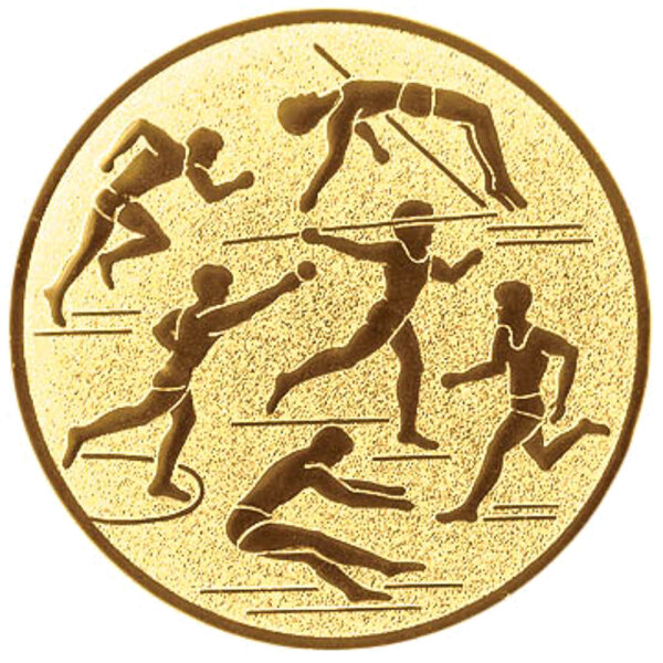 Leichtathletik, DM 25 mm, Standardemblem, gold