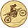 Motocross, DM 25 mm, Standardemblem, gold