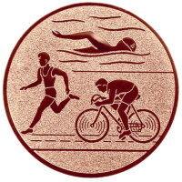 Triathlon, DM 25 mm, Standardemblem, bronze