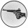 Schießen Revolver, DM 50 mm, Standardemblem, silber